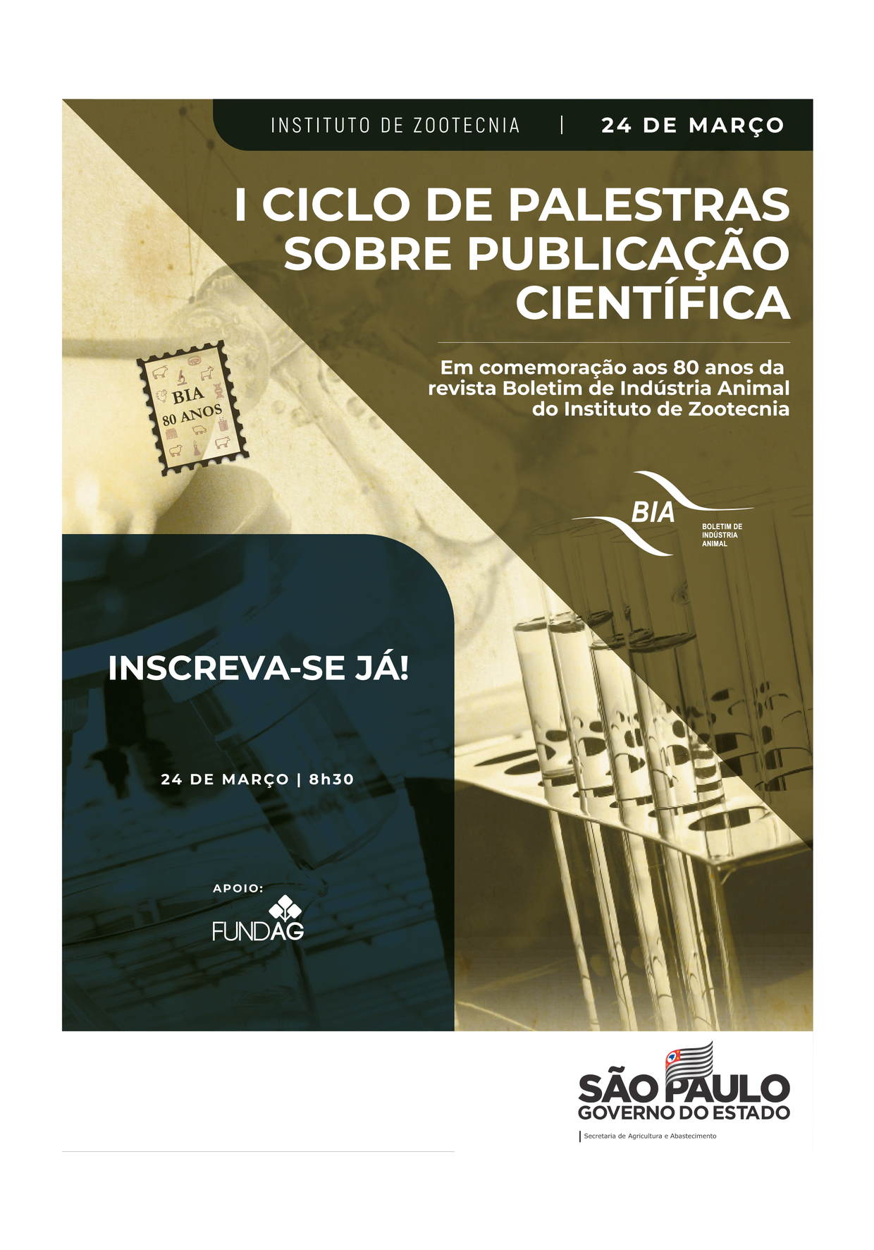 I CICLO DE PALESTRAS SOBRE PUBLICAÇÃO CIENTÍFICA